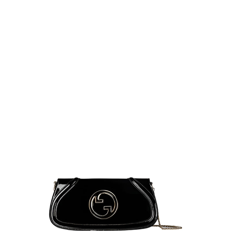 Blondie shoulder bag in black patent leather New