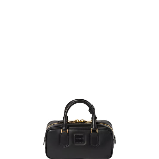Small Arcadie leather bag black new
