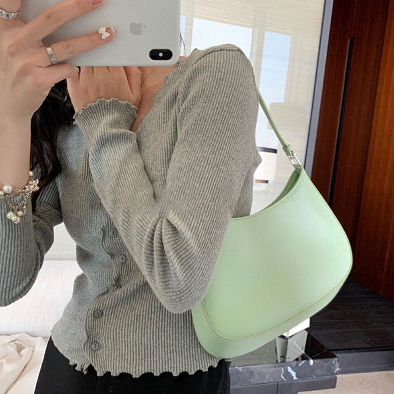 Cleo Small Shoulder Bag Light Green