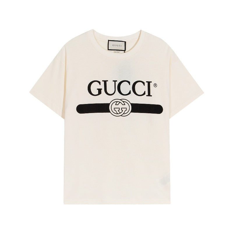 Logo-Print GG Cotton T-Shirt Beige