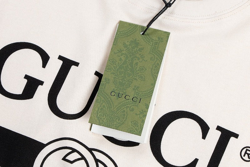 Logo-Print GG Cotton T-Shirt Beige