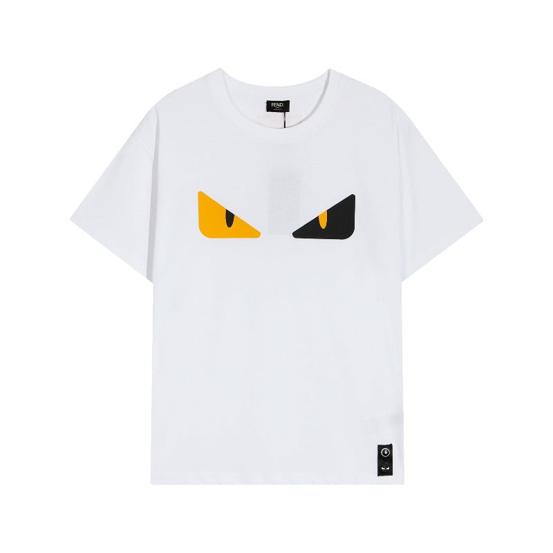 Monster Eyes Cotton T-shirt White For Men