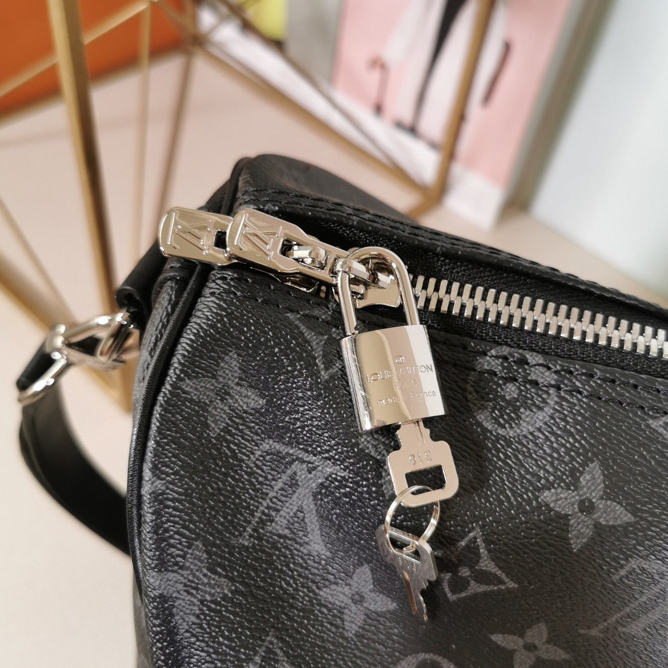 Monogram Travel Bag Black