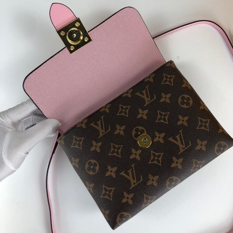 Locky Bb Lona Monogram Bag Pink