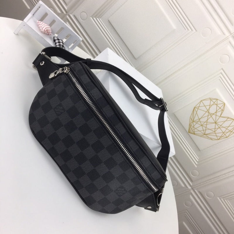 Campus-Gürteltasche Damier Infini Grey