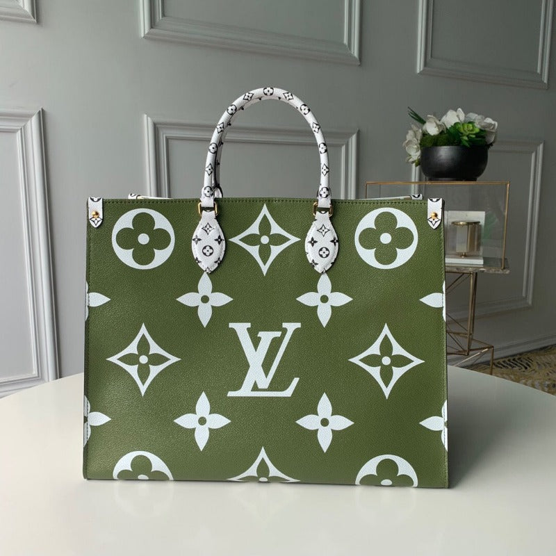 Onthego Monogram Bag Giant Green/White