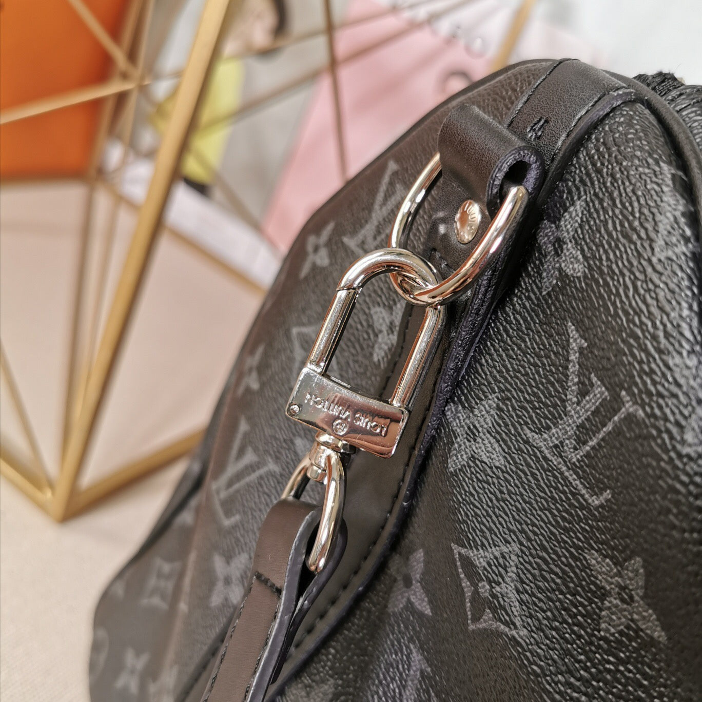 Monogram Travel Bag Black