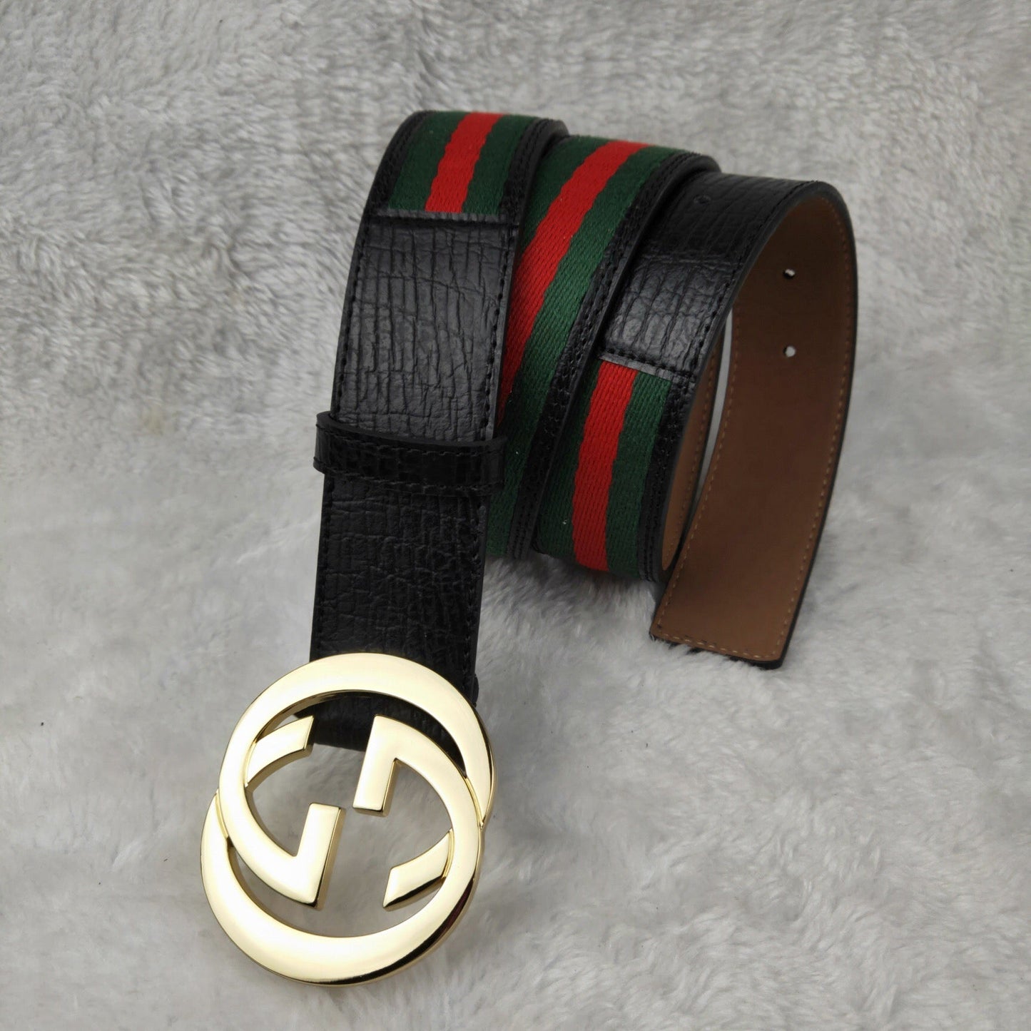 Unisex Belt Buckle G Black-green-red