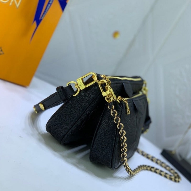 Multi Pochette Shoulder Bag Black