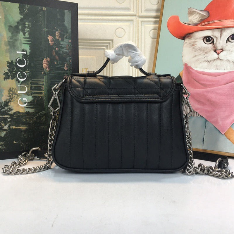 Marmont Mini Top Handle Bag Black