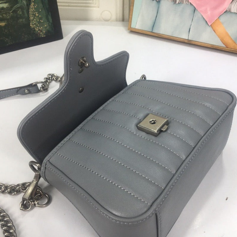 Marmont Mini Top Handle Bag Grey