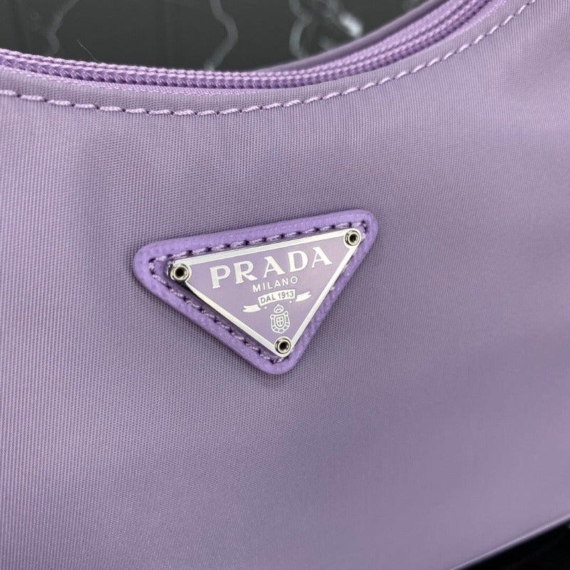 Vintage Nylon Hobo Bag Lilac