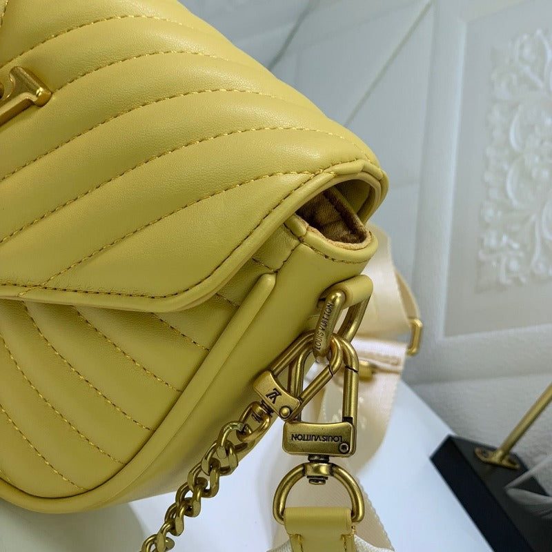 Wave Multi Pochette Bag Yellow