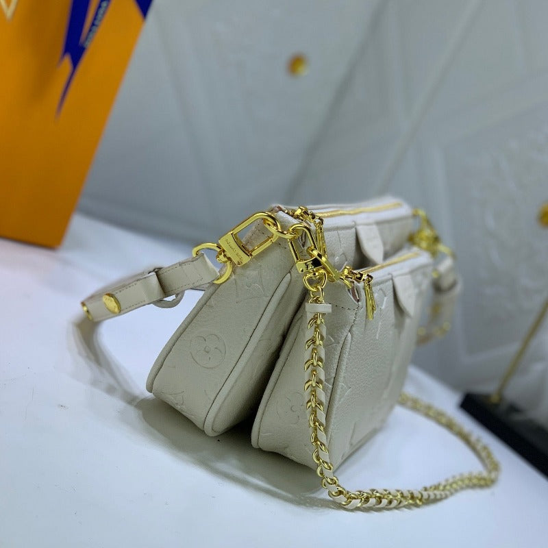 Multi Pochette Shoulder Bag Milk