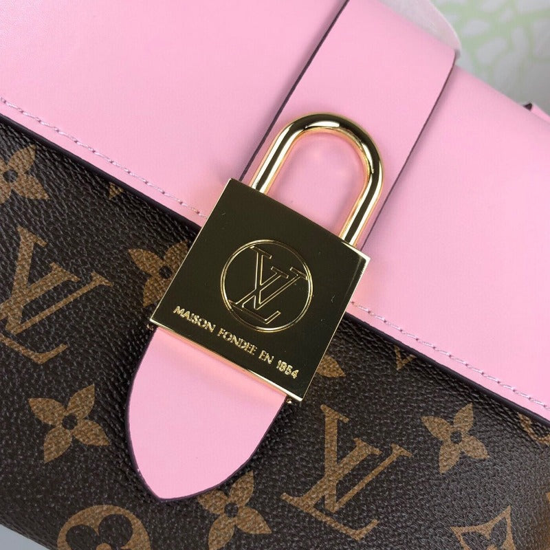 Locky Bb Lona Monogram Bag Pink