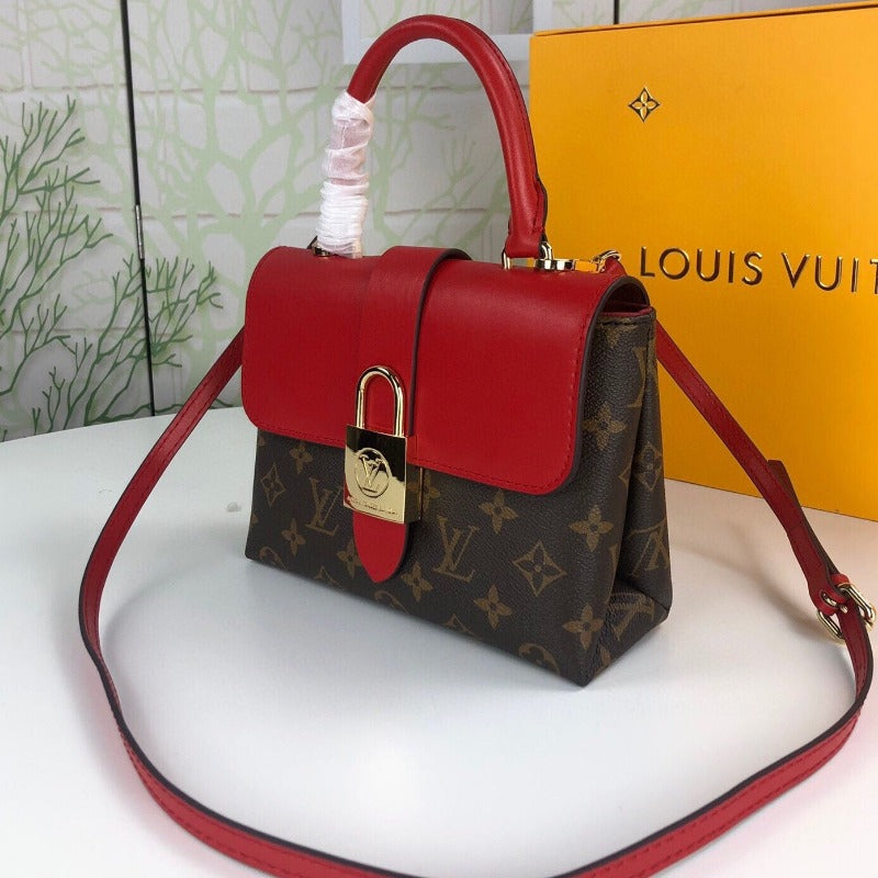 Locky Bb Lona Monogram Bag Red