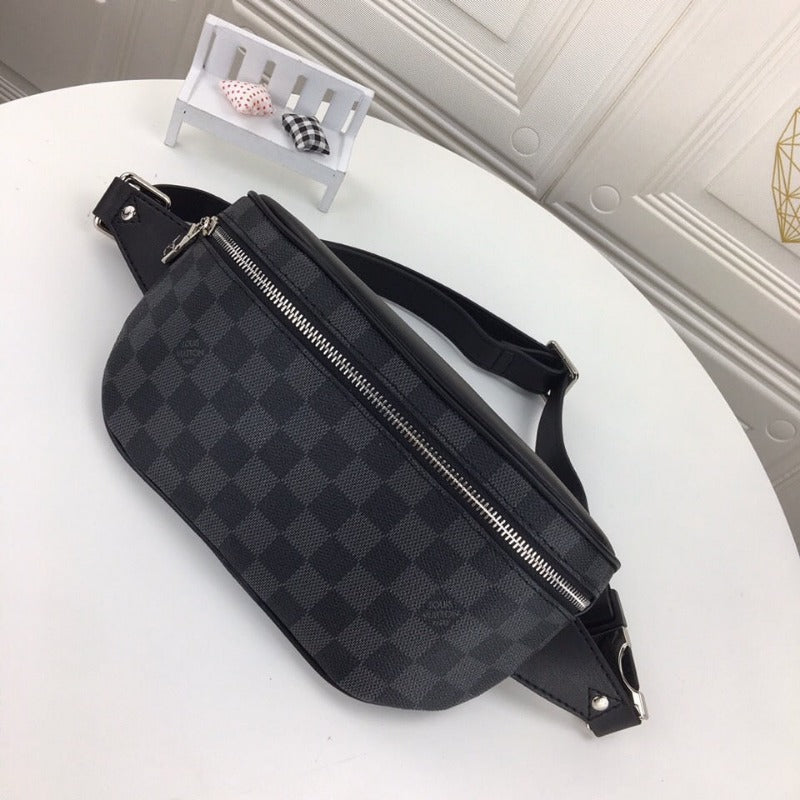 Campus-Gürteltasche Damier Infini Grey