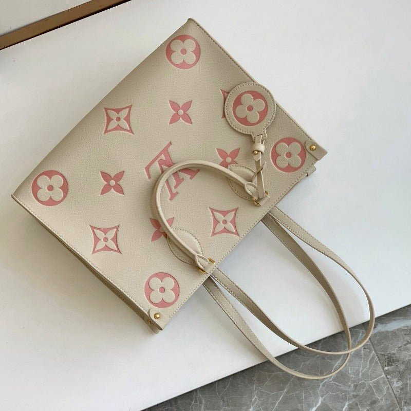 Onthego Monogram Bag Milk/Pink