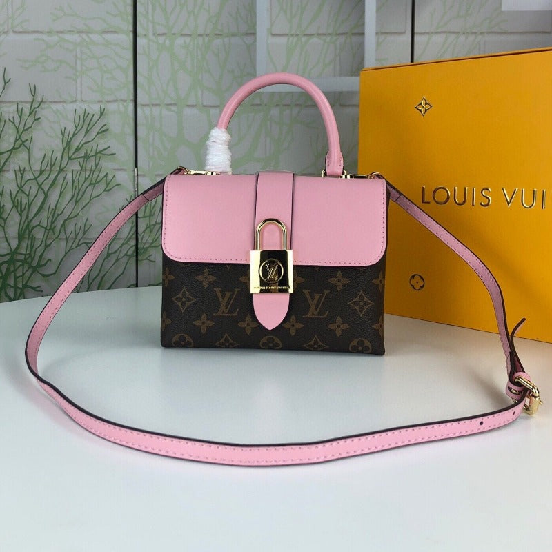 Locky Bb Lona Monogram Bag Pink