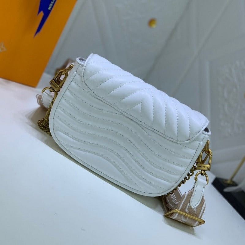 Wave Multi Pochette Bag White