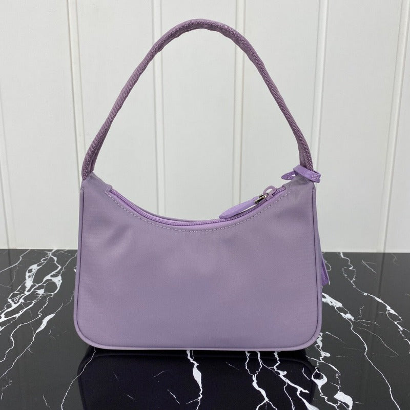 Vintage Nylon Hobo Bag Lilac