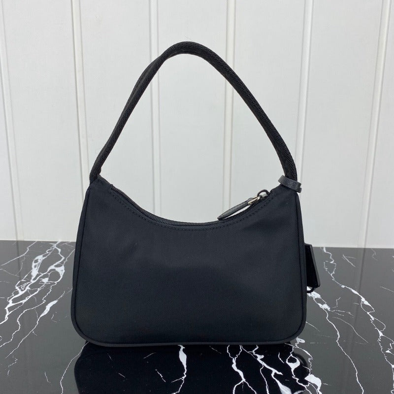 Vintage Nylon Hobo Bag Black