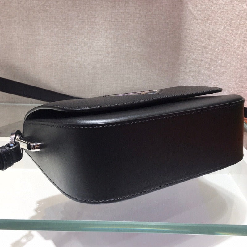 Saffiano Identity Shoulder Bag Black