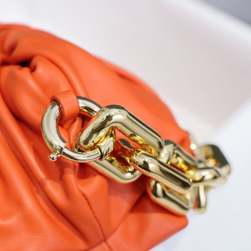 Chain Pouch Bag Orange