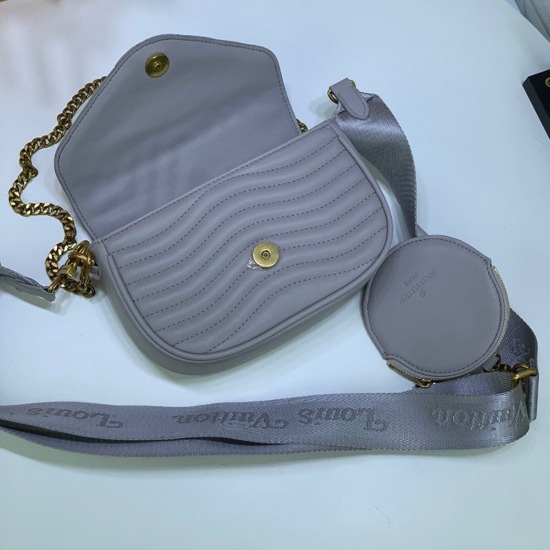 Wave Multi Pochette Bag BlueGrey