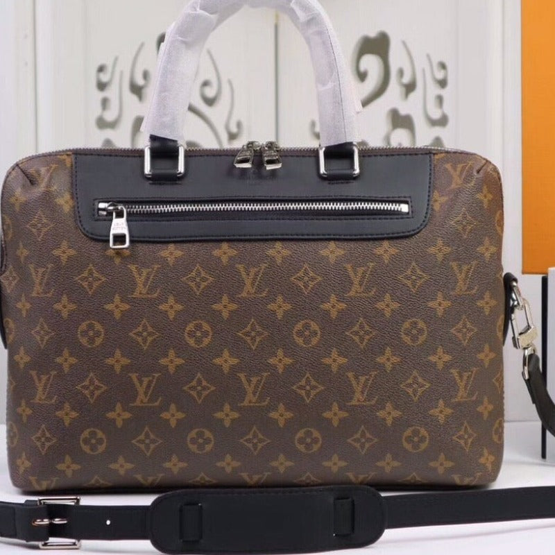 Monogram Briefcase Brown