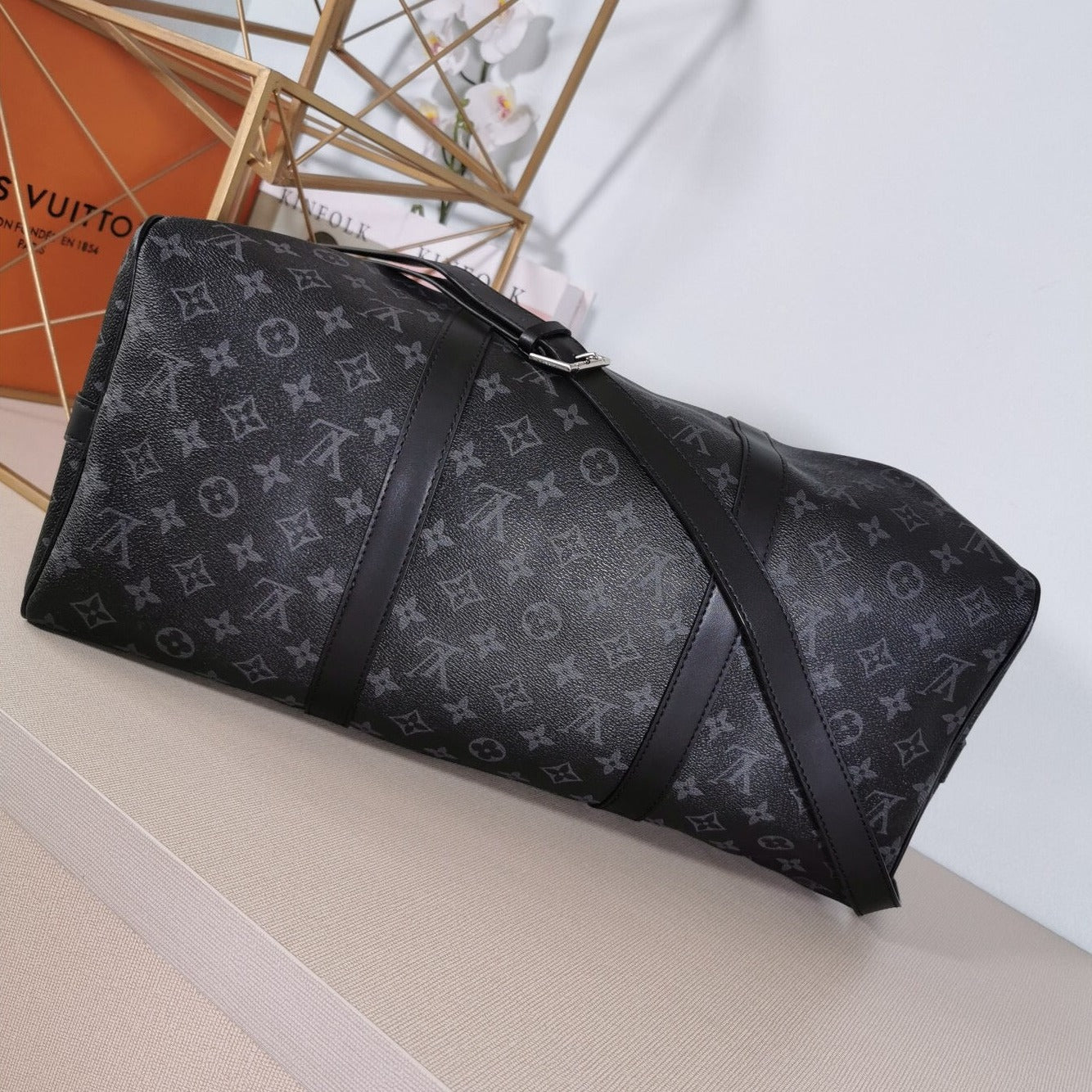 Monogram Travel Bag Black