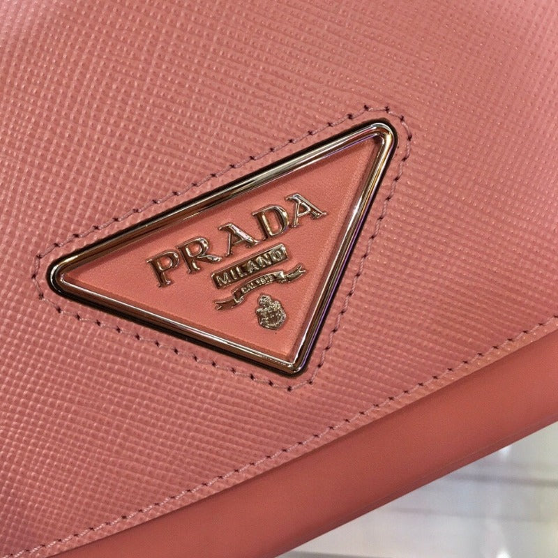 Saffiano Identity Shoulder Bag Pink