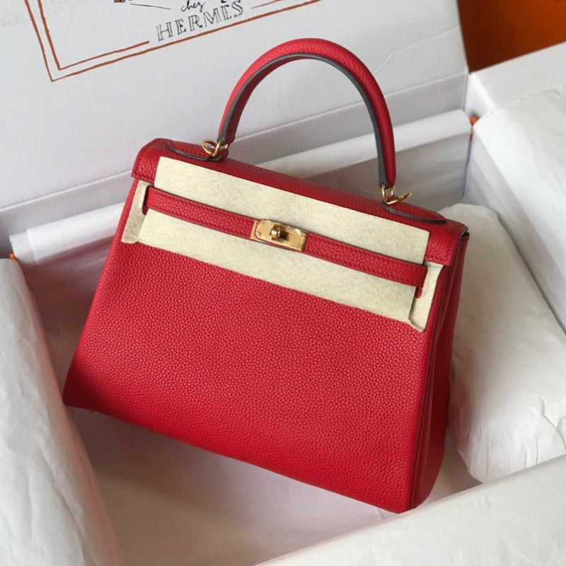 Kelly Handbag 28 Red