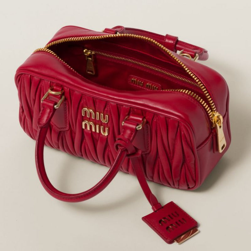 Matelasse Crossbody Bag Red