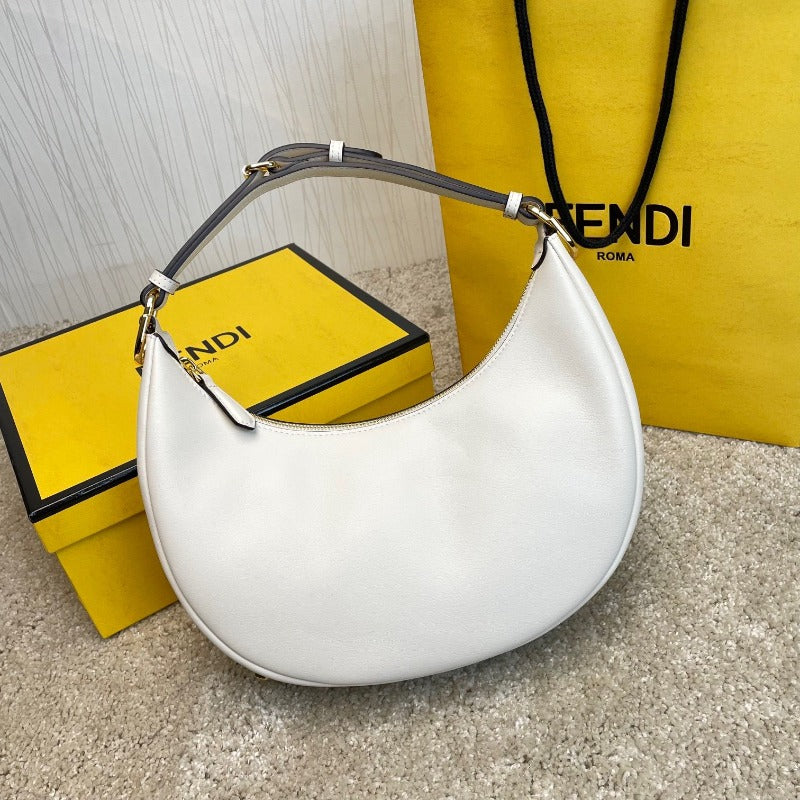 Fendigraphy Hobo Bag White