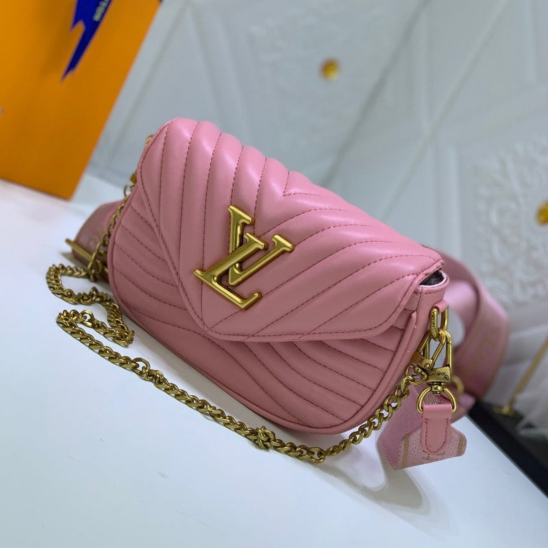 Wave Multi Pochette Bag Pink