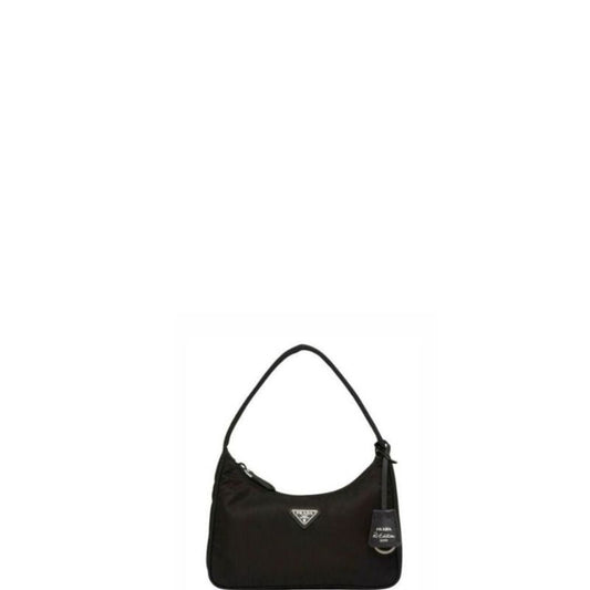 Vintage Nylon Hobo Bag Black