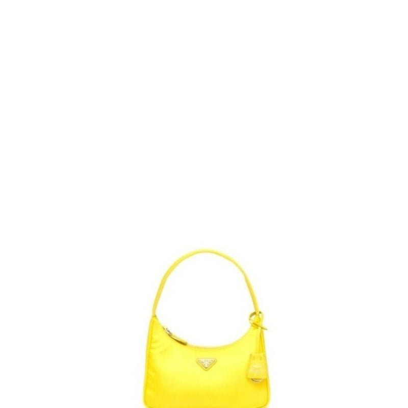 Vintage Nylon Hobo Bag Yellow