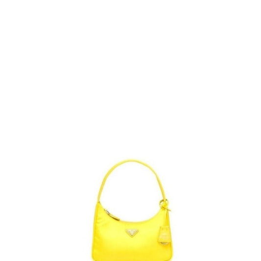 Vintage Nylon Hobo Bag Yellow