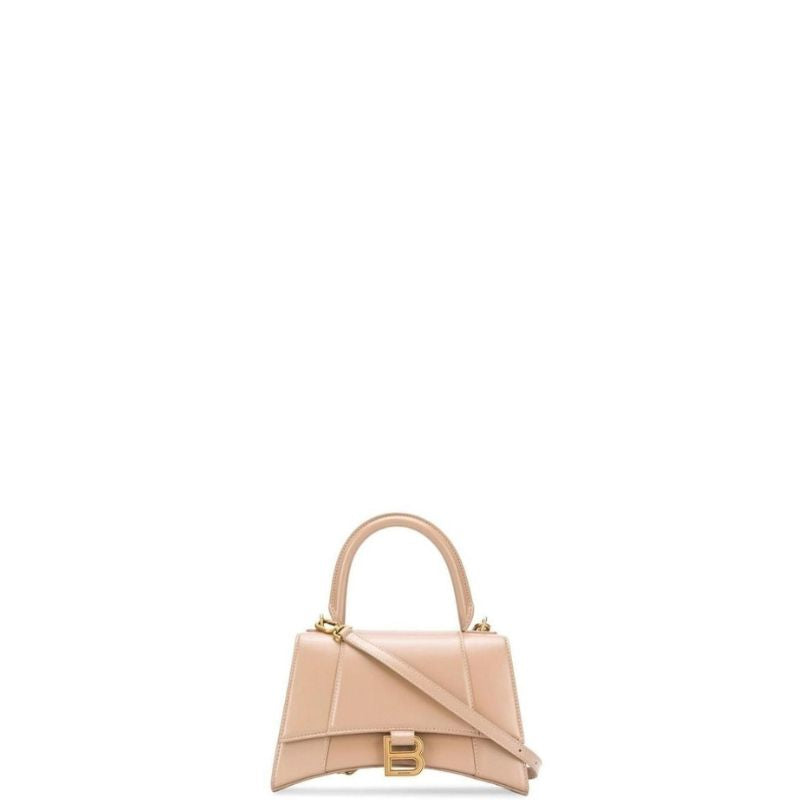 Hourglass Top-handle Bag Beige