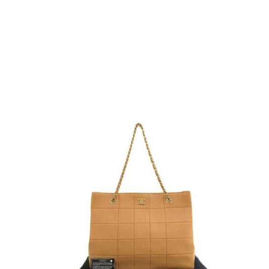 Wild Stitch Chocolate Bar Tote Bag with Camel Seal