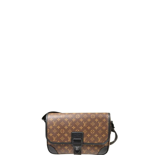 Archy Messenger Monogram Macassar Bag Brown