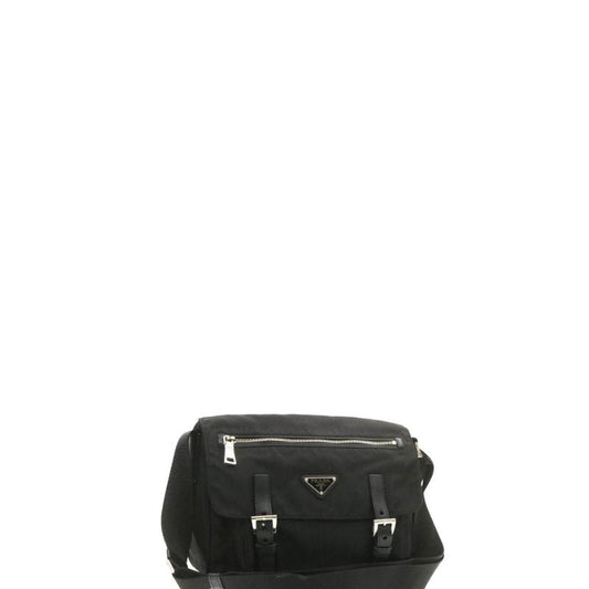 Nylon Shoulder Bag Black