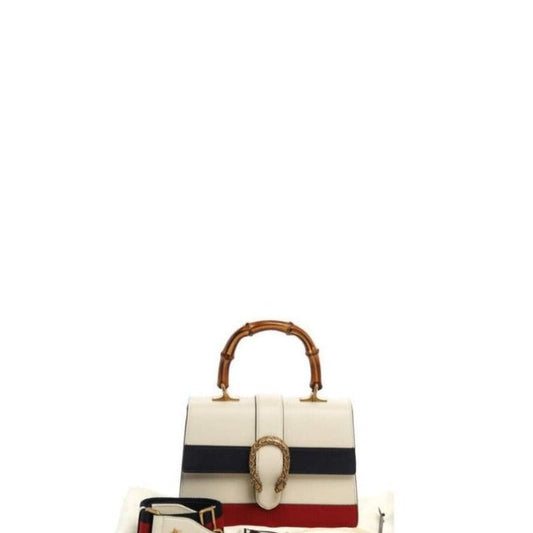 Women's White Blue And Red Dionysus Mini Top Handle Bag