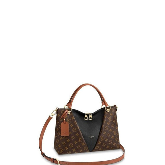 Brown/Black Monogram Leather Handbag