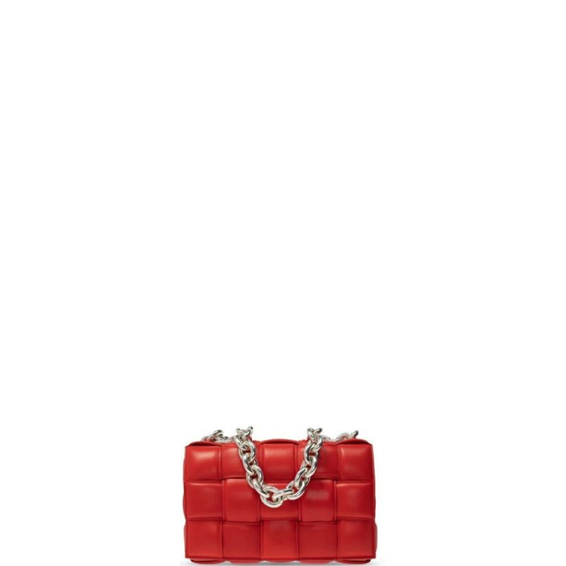 Cassette Shoulder Chain Bag Red