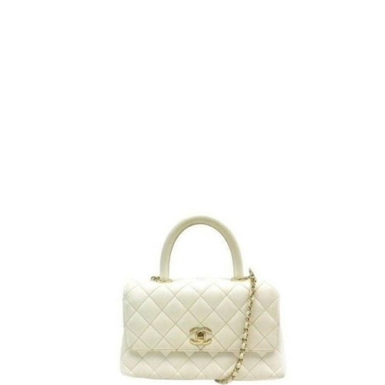 Coco Flap Bag White