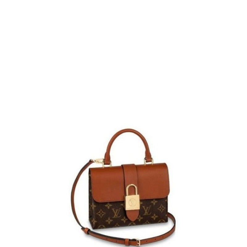 Locky Bb Lona Monogram Bag Brown