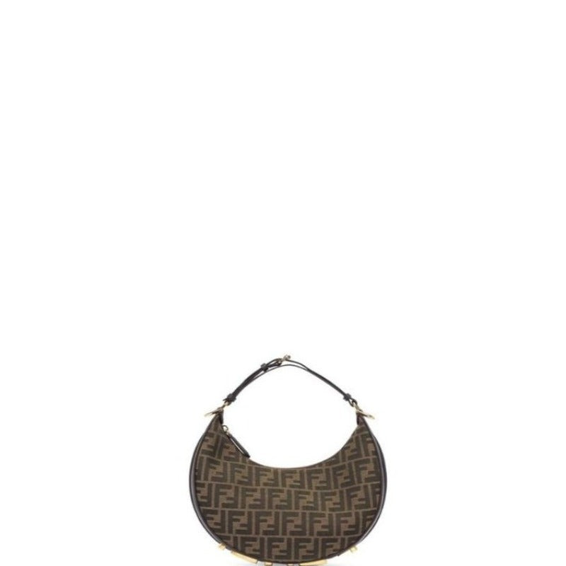 Fendigraphy Hobo FF jacquard Bag Brown