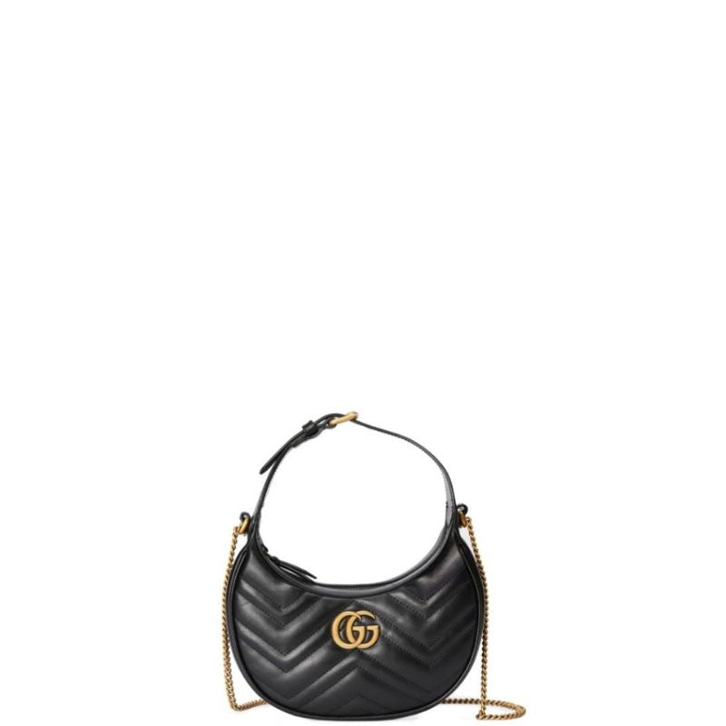 Marmont Half-Moon Shaped Mini Bag Black